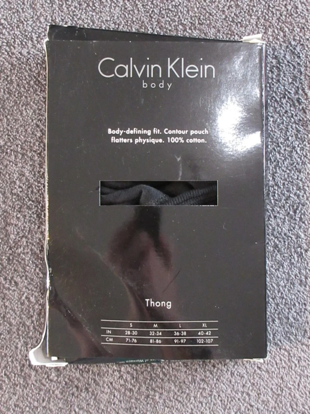Men's Calvin Klein body cotton thong - XL - rare and discontinued